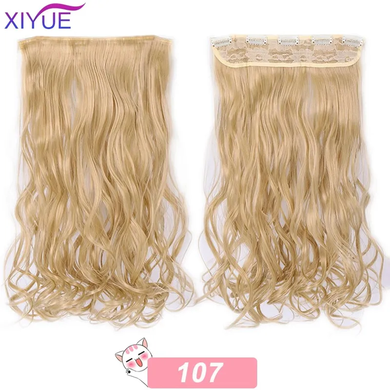 5 Clips Synthetic Hair Long Straight Clip In Hair Extensions False Hair Black Hair Pieces for Women — image 20