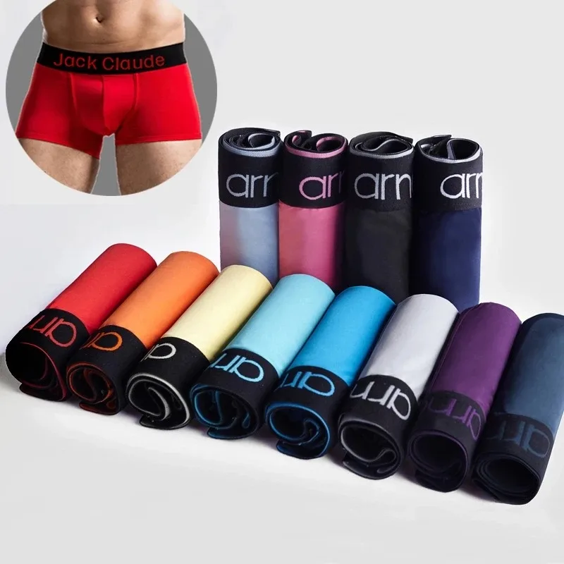10 Pcs/lot Men Boxershorts Sexy Boxer Soft Letter Printed Boxer Shorts For Men Underwear Mens Boxers Male Slip Homme Calzoncillo