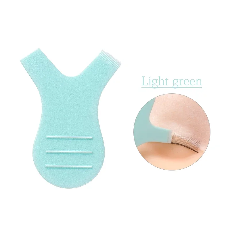 HOT 10 Pcs/Pack Reuseable Plastic Eyelash Brush Clean Y Shape Grafted False Lashes Brushes Women Makeup Mascara Tools