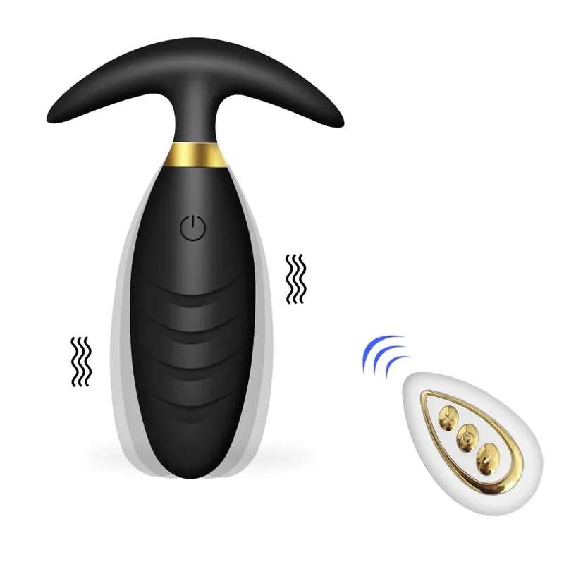 Anal Plug Removable Butt Plug Stimulator Vaginal Clitoris Wireless Vibrator Remote Control Erotic Adult Sex Toys for Couples