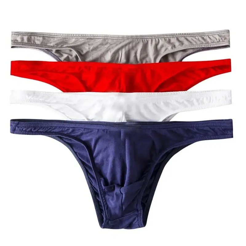 Modal Underwear Men Briefs Jock Strap Sexy Bugle Pouch Slip Homme Panties String Thongs Cueca Underpants Bikini Tanga Plus Size — image 4