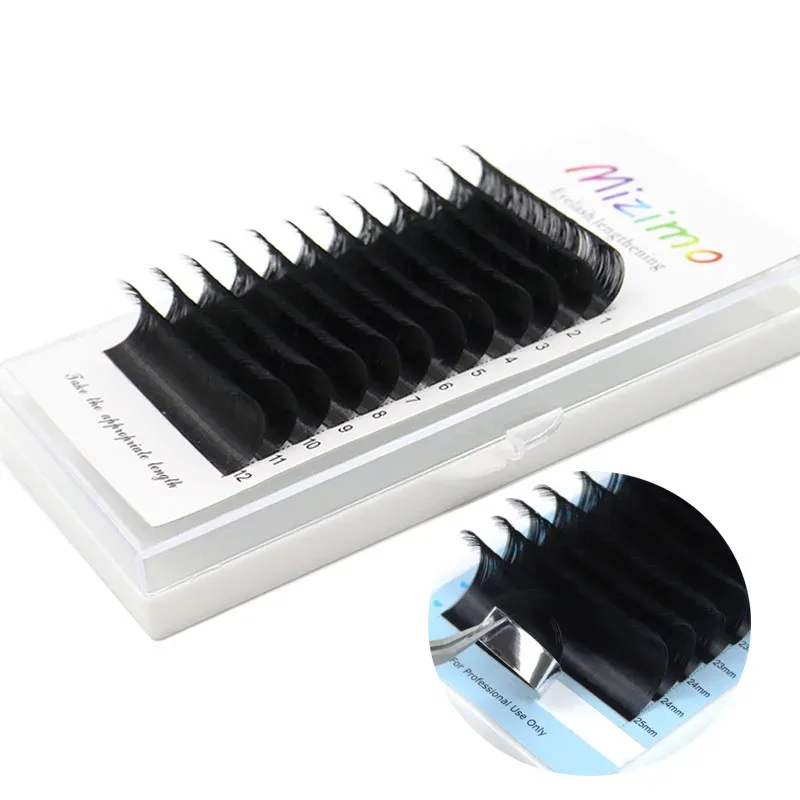 Mizimo 10mm-25mm C/D Mink Eyelash Single Grafted False Eyelash Black Natural Extended Flowering Eyelash Eye Makeup Eyelash — image 3