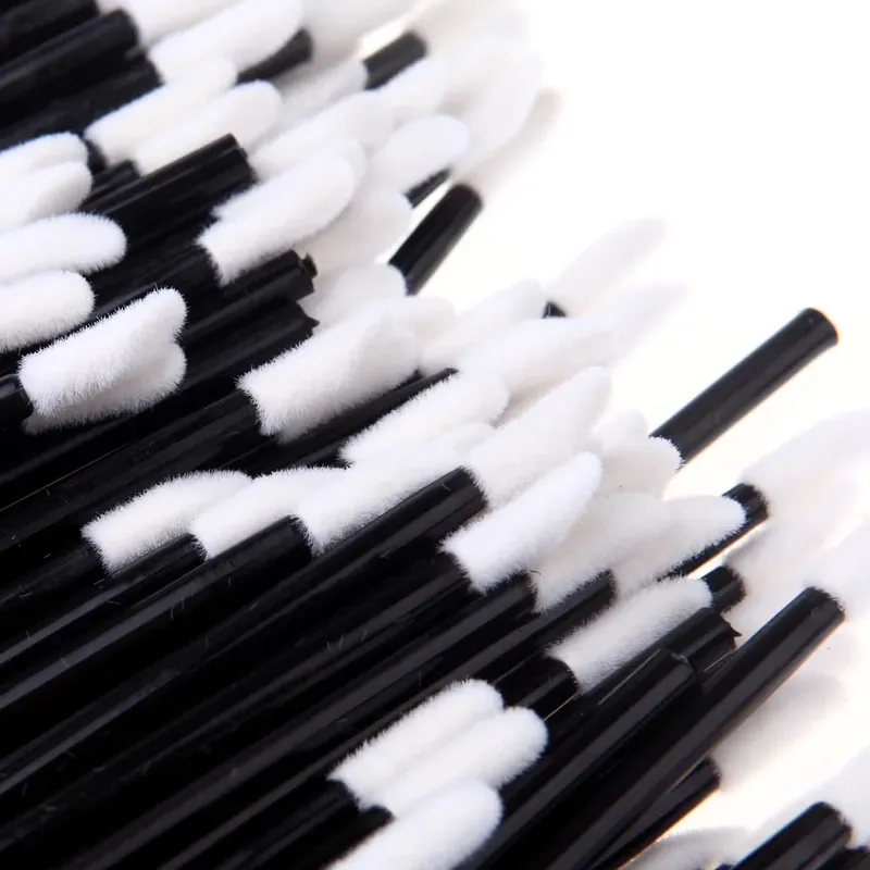 Wholesale 250/500/1000Pcs Lip Brushes Mascara Wands Applicators Cleaning Cosmetic Lipstick Micro Brushes Makeup Tools in Bulk — image 6