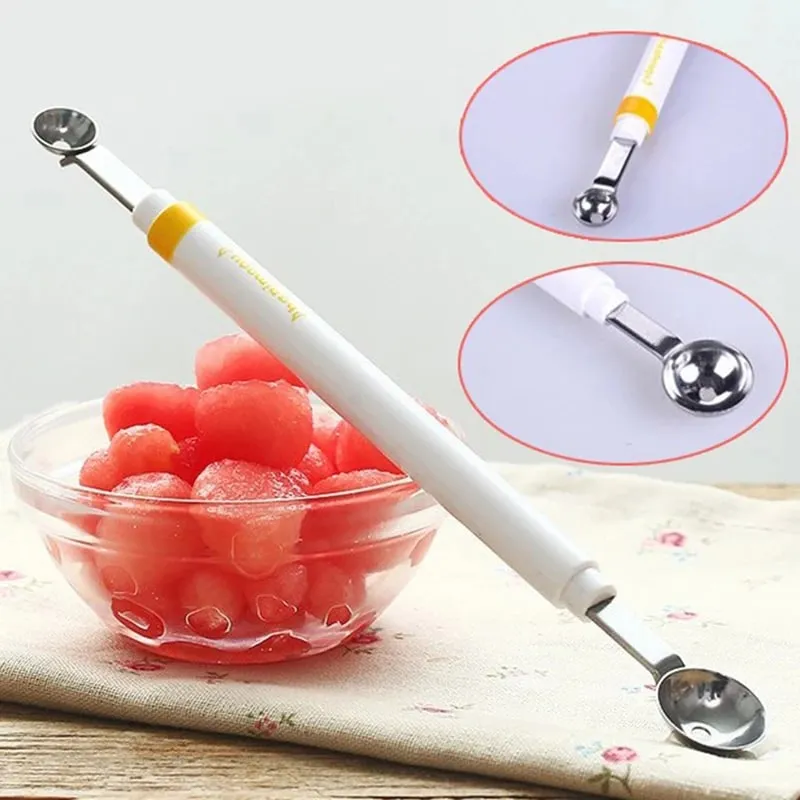 Mini Apple Ball Digger Melon Spoon Ice Cream Dig Scoop Stainless Steel Double-end Cooking Tool Kitchen DIY Accessories Gadgets — image 6