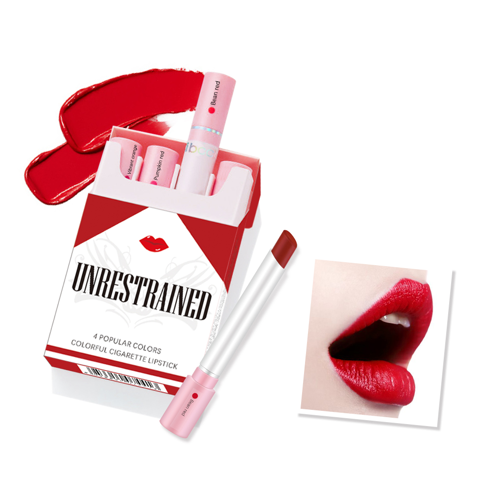 4-Lasting Stick Waterproof Lip Set - Long-Lasting Matte Lipstick with Transparent Finish - Perfect Valentine's Day Gift for Her — image 3