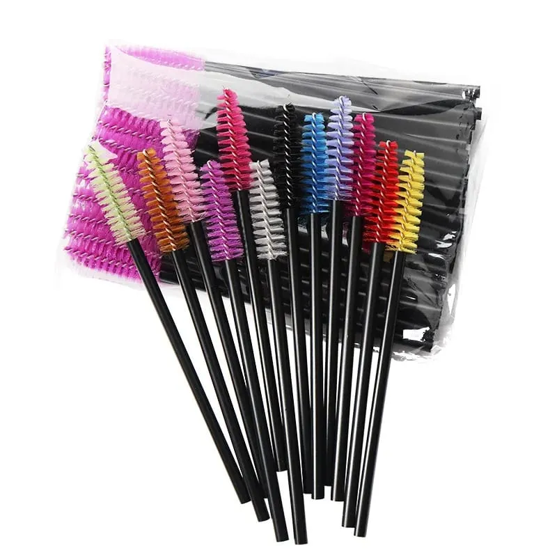 50 Pcs Disposable Crystal Eyelash Brush Mascara Wands Applicator Diamond Eye Lash Brushes Eyelash Extension Makeup Brush Tools — image 6