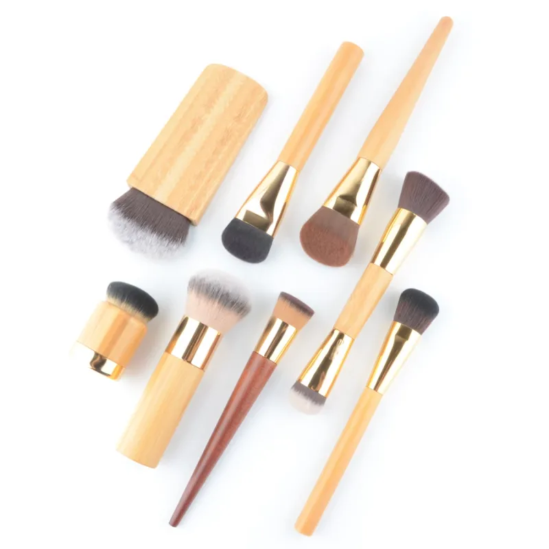1pc Super Soft Powder Make up brushes Foundation Blusher makeup brush Shadow blending contour Professional High quality bamboo — image 2