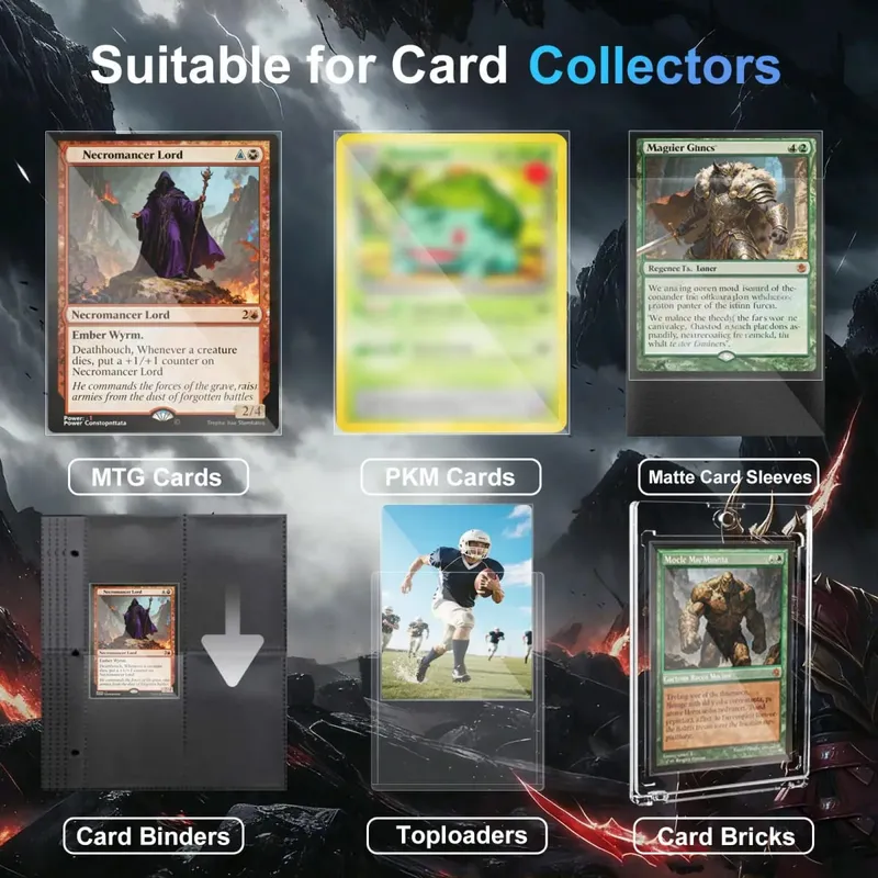 100 Stück heiße transparente MTG-Kartenhüllen, Standardgröße, durchsichtiger TCG-Kartenschutz, innere Kartenhülle für Sport-Brettspiele, 64 x 89 mm