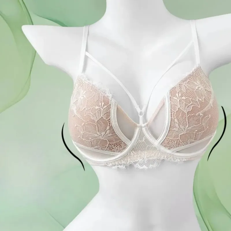 1. BANERDANNI Sexy Pure Desire Bra Set Big Bust Minimizer Push Up Side Support Anti Sagging Anti‑widening Lingerie Hot Sale Best — image 3