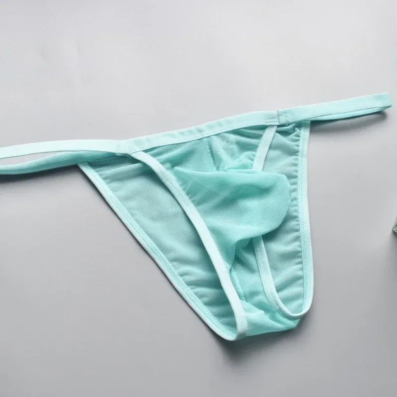 Men's Mesh Briefs Slip Sexy Men Underwear U Pouch Breathable Man Underpants Cuecas Masculinas Quick Dry Gay Bikini Sissy Panties