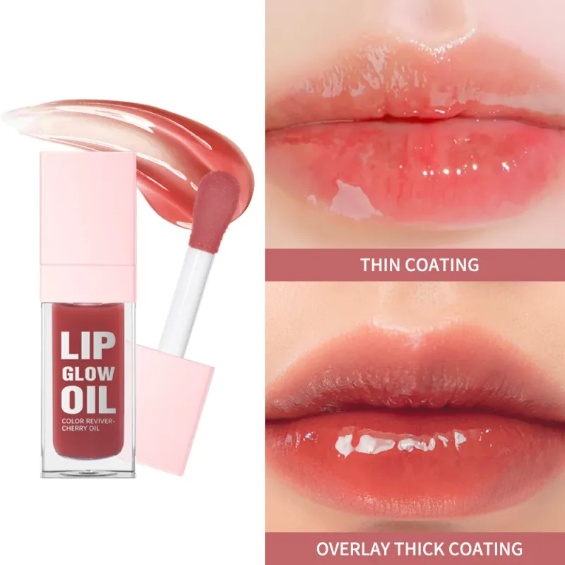 Moisturizing Lip Gloss Mirror Water Lip Glaze Nourishes Lips Liquid Lipstick Volume Lip Clear Lipgloss Women Lips Cosmetics