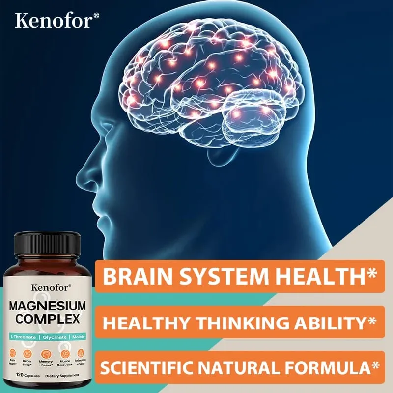Magnesium Complex Supplement with L-threonine Glycine and Malate To Support Brain Health Memory Concentration and Sleep — image 3