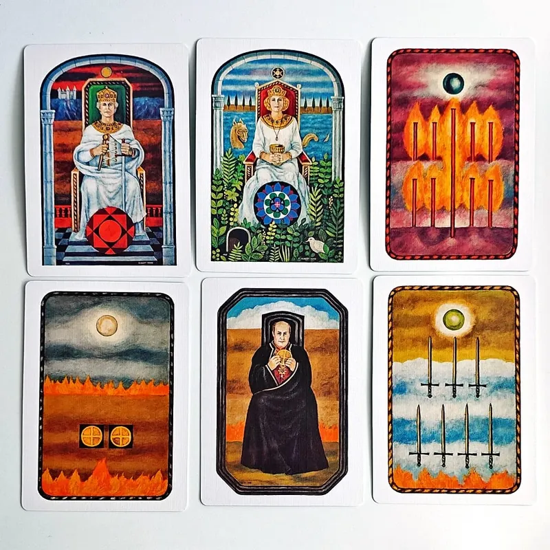 O baralho de tarô junguiano em caixa rígida 78 cartas com relevo duplo para imaginação ativa Jung Arquétipos Psicologia — image 4