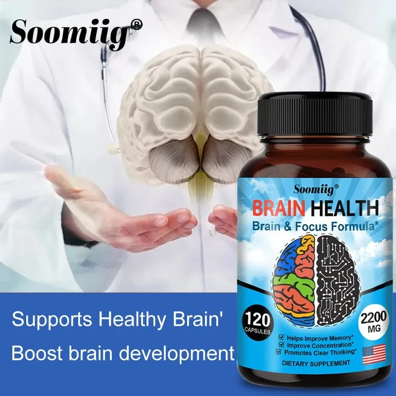 Ginkgo Biloba Capsules 1200 mg podporuje paměťové funkce mozku a duševní bdělost Doplněk pro zdraví mozku 30/60/120 kapslí