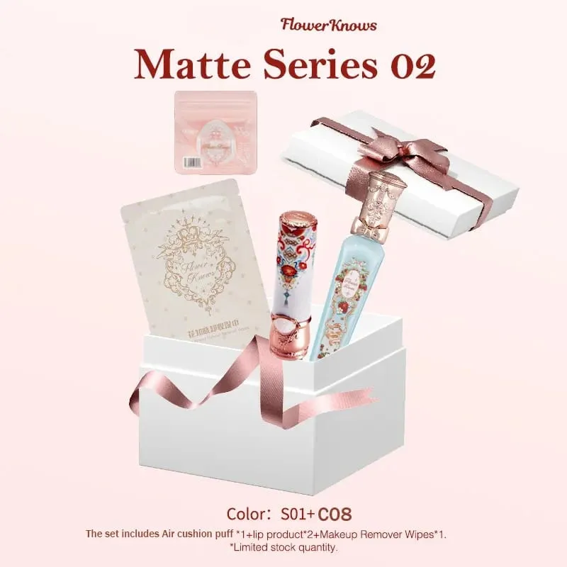 Flower Knows Makeup Kit Lipstick Set Make Up Blush Vitamin Lipgloss Remover Wipes Lip Gloss Wholesale Maquillaje Profesional — image 4