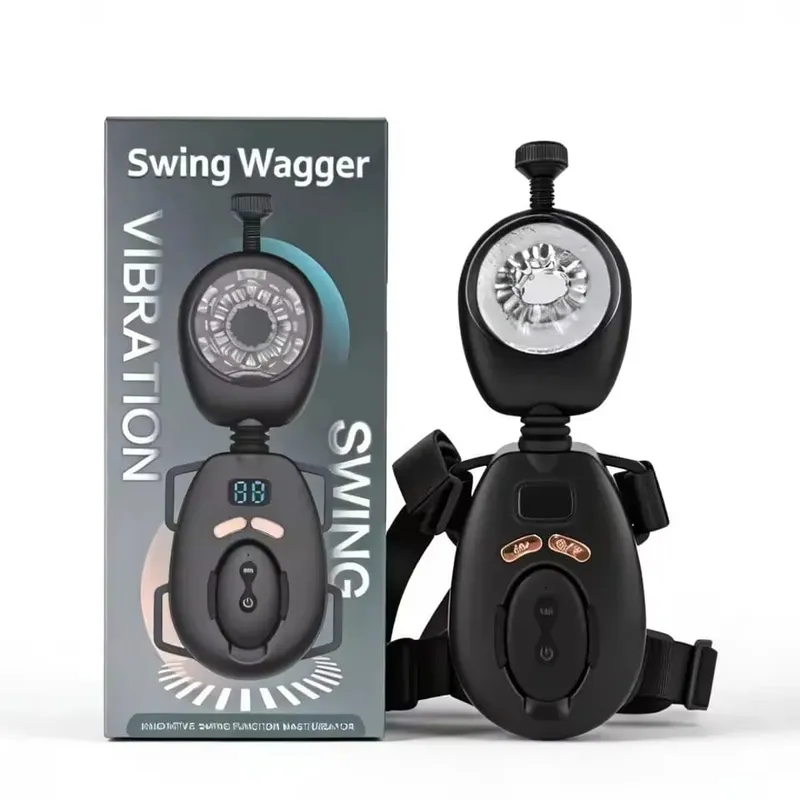Thrusting Vibrating ชายผู้สำเร็จความใคร่ด้วยตนเองพร้อมเข็มขัดสวมใส่รีโมทคอนโทรลแฮนด์ฟรีอวัยวะเพศชาย Stroker เพศของเล่นสำหรับผู้ชายผู้ใหญ่ — image 1