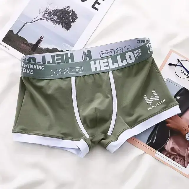 1/4 pièces sous-vêtements pour hommes Boxer en coton sous-vêtements pour hommes Boxer pantalon respirant U convexe sous-vêtements pour hommes Sexy grande taille — image 13