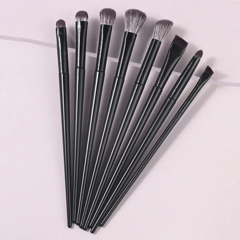 8pcs Eyes Makeup Brushes Set Professional Soft Contouring Eyeshadow Eyeliner Eyebrow Brush Facial Beauty Cosmetic Brushes Tool — image 2