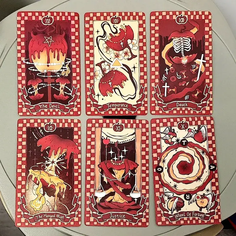 10.3*6cm Apple Tarot Deck 79 Pcs Tarot Cards Out of Curiosity about The Apples In The Garden of Eden — image 4