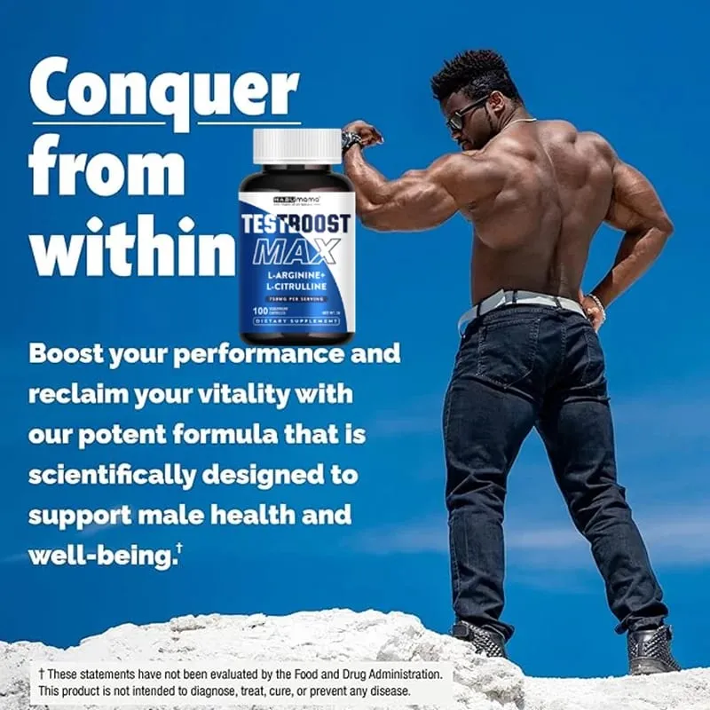 100 Tablets Test Boost Max Enhanced Strength & Firmness for Male Boost Stamina Performance & Prolonged Results