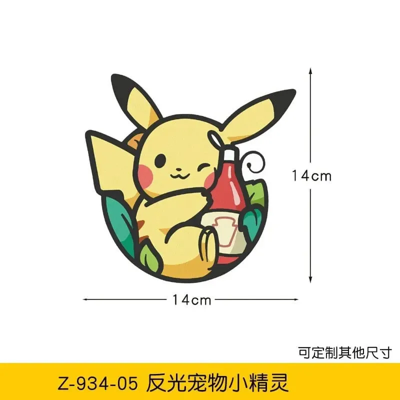 20 Arten Pokemon-Autoaufkleber, Anime-Figur, Pikachu, Gengar, Eevee, Charmander, niedliche Cartoon-Puppe, kreative Aufkleber, Geburtstagsgeschenke — image 25