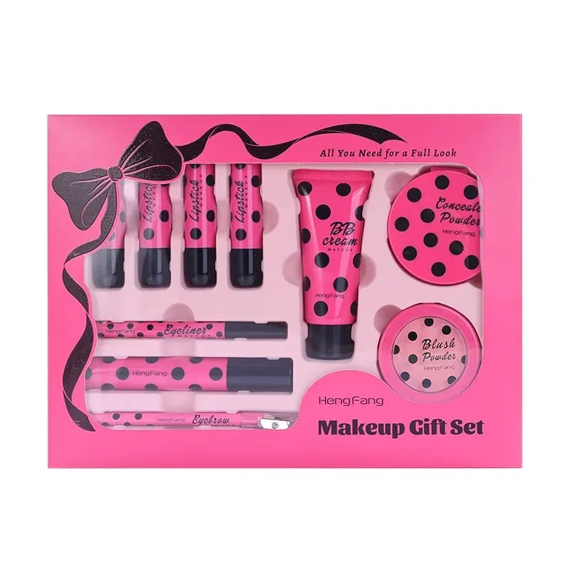Complete Beauty Cosmetic Makeup Set For Hengfang Face Palette Eyeshadow Lipstick Tools Travel Friendly Gift Case