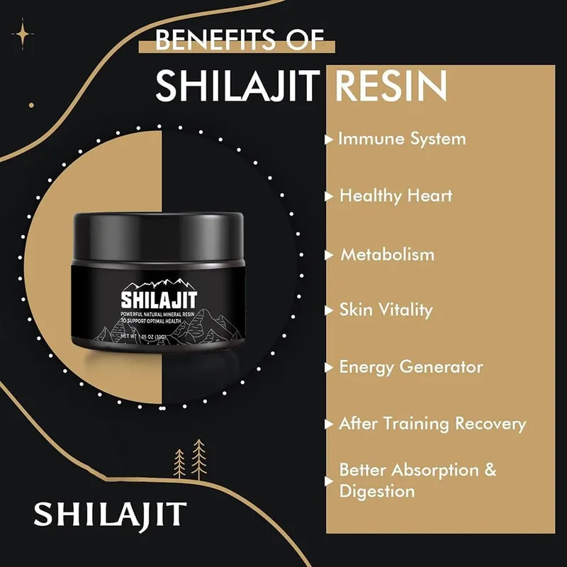 Original Siberian Pure Shilajit with Fulvic Acid & Trace Minerals & 85+ Humic Acid Supplement Gel for Energy & Immune System — image 1