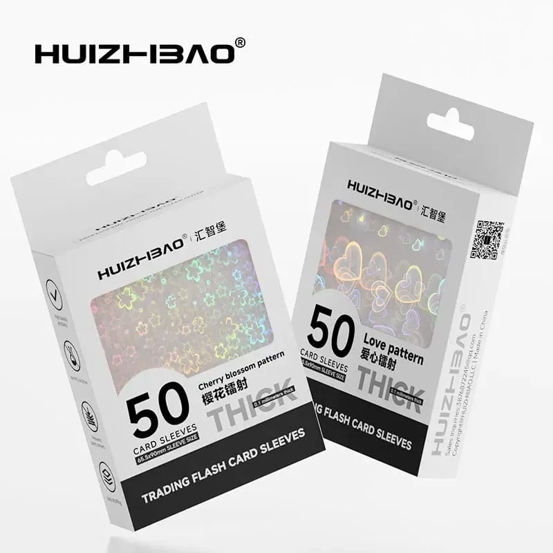 Manchons de cartes holographiques 65.5 × 90mm, protecteur de carte Transparent coloré pour couverture de cartes de taille Standard TCG/japonaise — image 1