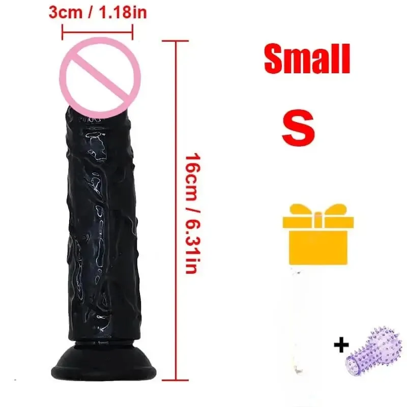 Realistic Dildo With Suction Cup Huge Jelly Fake Dick Big Penis Dildos Sex Toy for Woman Plug Adult Erotic Men Anal Butt WONGRUO — image 9