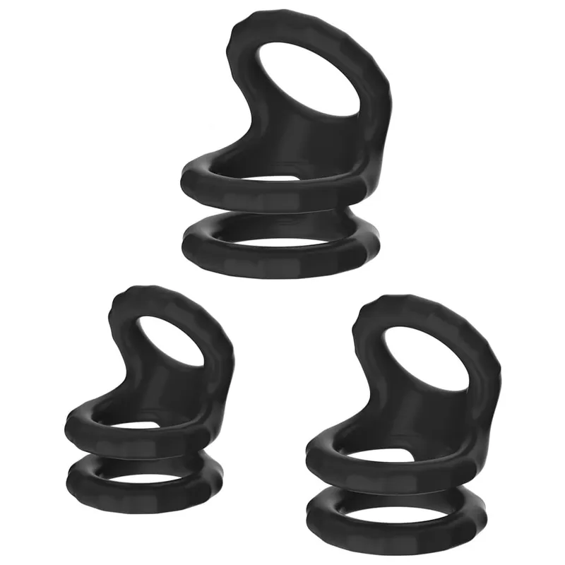 Elastic Penis Ring For Men Gay Ejaculation Erection Scrotum Bind Sex Toy Soft Cock Ring Man Dick Enlarger Ring Adult Sex Product — image 1