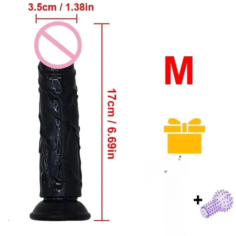 Realistic Dildo With Suction Cup Huge Jelly Fake Dick Big Penis Dildos Sex Toy for Woman Plug Adult Erotic Men Anal Butt WONGRUO — image 10