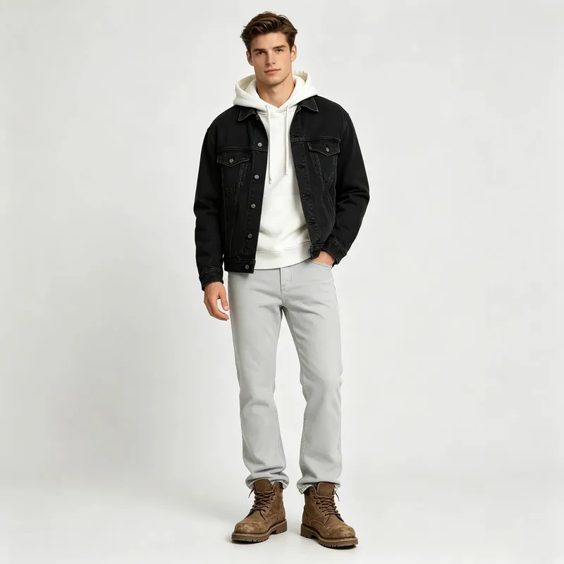 Retro Men's Flared Jeans Casual Slim Fit Stretch Bell Bottom Comfort Stretch Fit Bottom White Skinny Leg Denim Jeans Unisex — image 4
