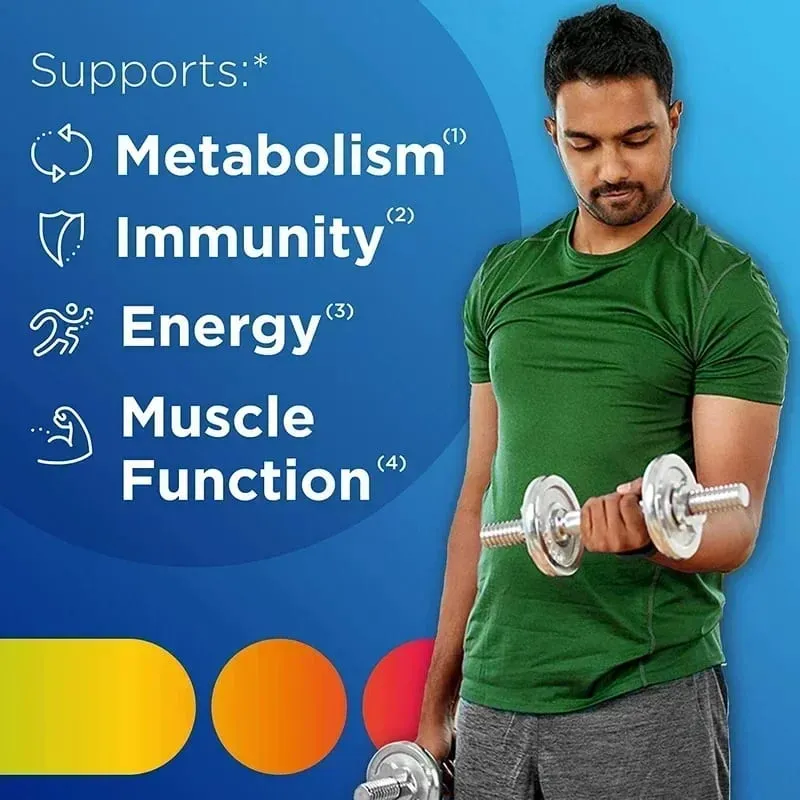 Men's Daily Vitamin Multivitamin/Multimineral with Vitamin D3 B Vitamins Antioxidants Metabolism Immunity Energy Muscle — image 4