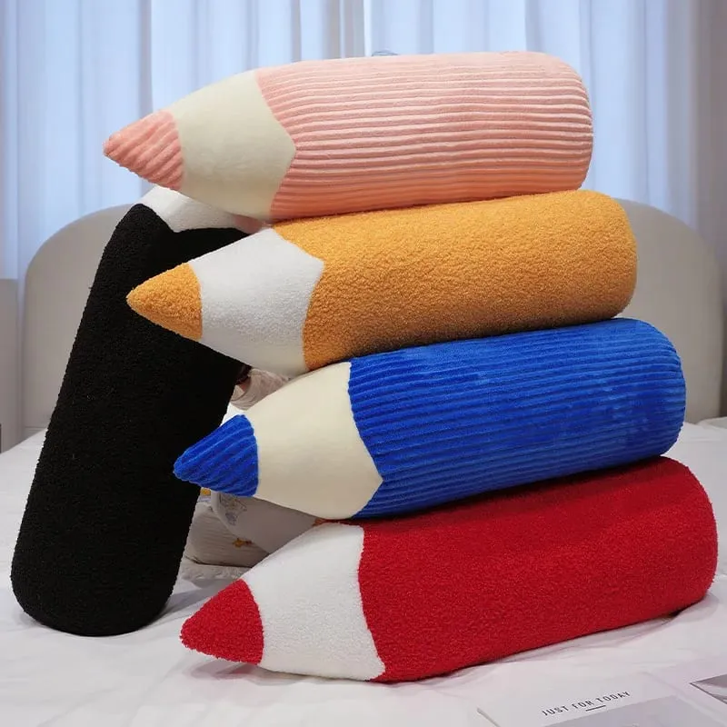 70CM Cartoon Colored Pencil Plush Pillow Soft Sofa Room Cushion Simulation Crayon Toys Nice Gifts — image 2