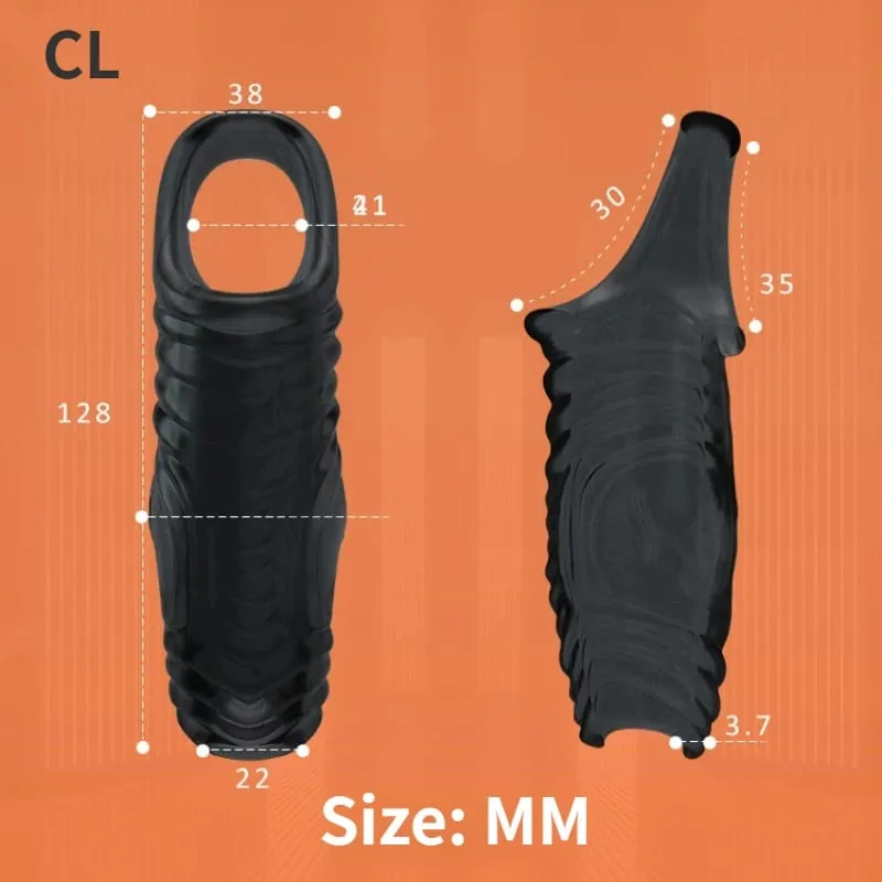 Penis Enlargement Sleeve Lock Sperm Thickening Penis Sleeve Delay Ejaculation Sex Toys for Men Penis Extender Sex Shop — image 4