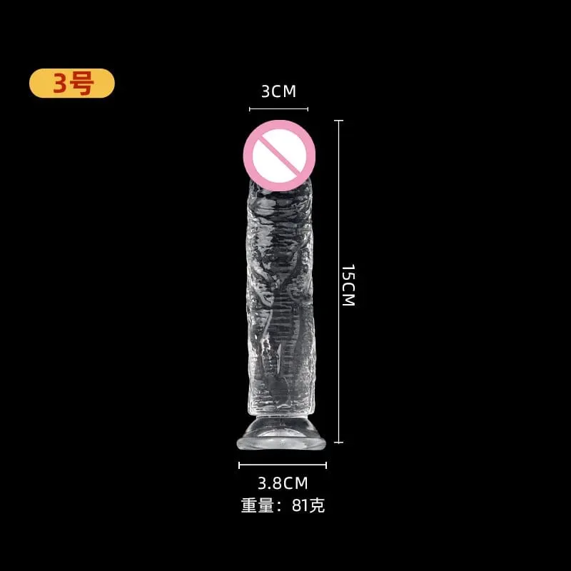 Realistické Dildo Jelly Přísavka na penis Dildo Big Dick Žena Masturbátor Klitorální Stimulátor Lesbické sexuální hračky pro ženy 7 velikostí — image 9