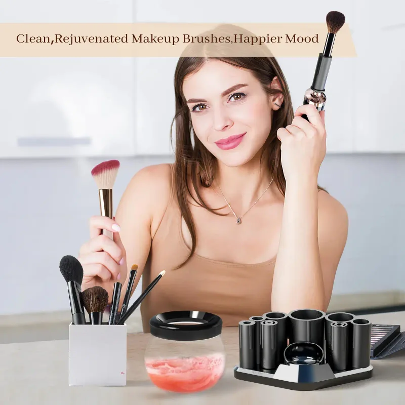 Professional Electric Makeup Brush Cleaner Fast Washing Drying Make up Brushes Cleaning Makeup Brush Tools Accessories — image 5