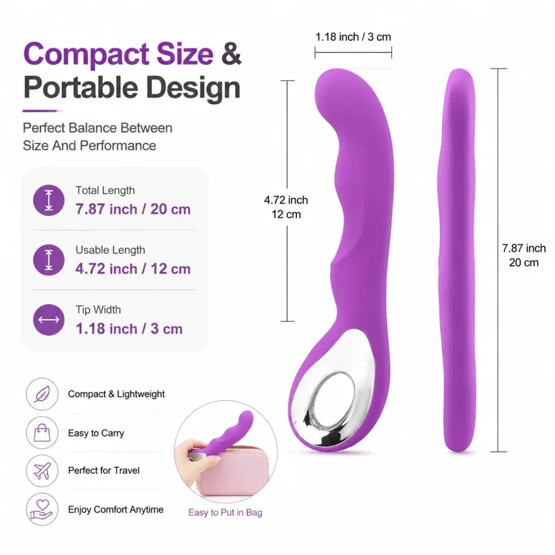 Vibrador de punto G de 10 velocidades AV varita mágica consolador masajeador vibradores estimulador de clítoris doble masajeador vaginal juguetes sexuales para mujer 18+ — image 6