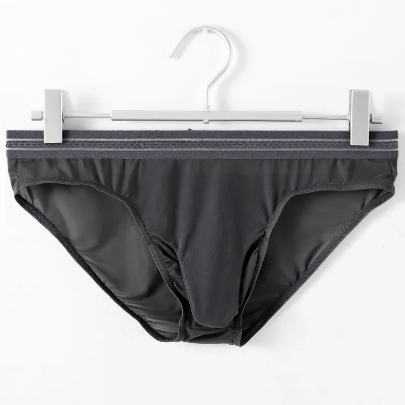 Summer New Men's Briefs Men's Gunmetal Separation Breathable Men's Ice Silk Cool Briefs — image 10