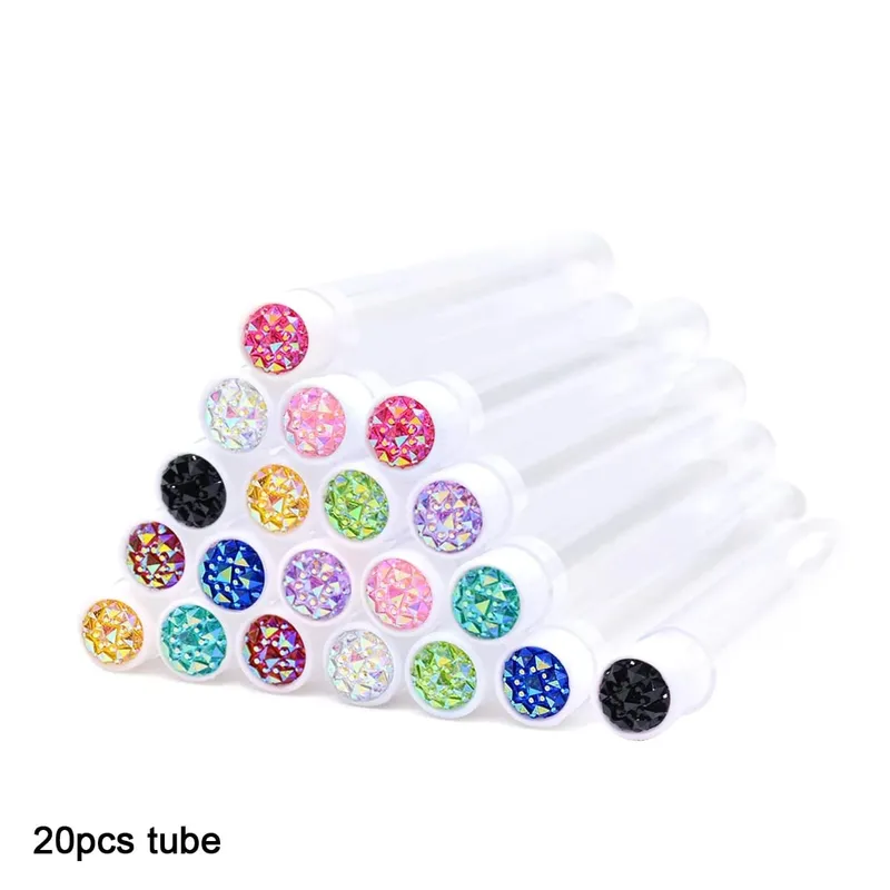 20Pcs Eyelash Brush Tubes With Crystal Lash Mascara Wands Eyebrow Comb Spoolies Container Lash Brush Applicators Makeup Tools — image 9