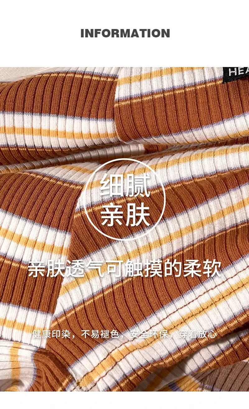 Men's Cotton Panties Sexy Stripe Comfortable Underpants Elastic Breathable Boxer Shorts U Bulge Pouch Male Underwear Cueca Homme — image 2