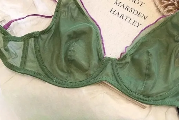 Sexy French Mesh Bra Panty Set Ultra Thin Underwire Push Up Minimizer Lingerie Support Triangle Cup for Large Chest Small Look — image 9
