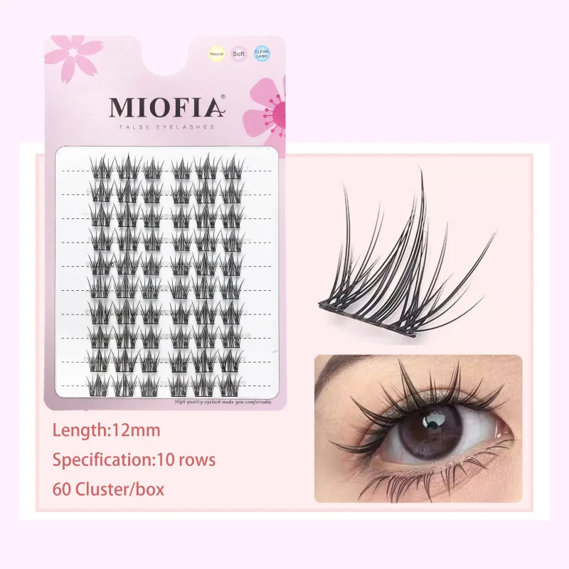 Cluster Lashes Natural Eyelash Extension Fluffy Fox Eye Lashes Mixed Tary Large Capacity Anime Lashes DIY Eyelash Cluster — image 12