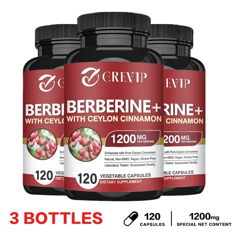 Berberine with Ceylon Cinnamon Supplement - Immune System Cardiovascular & Gastrointestinal Function — image 9