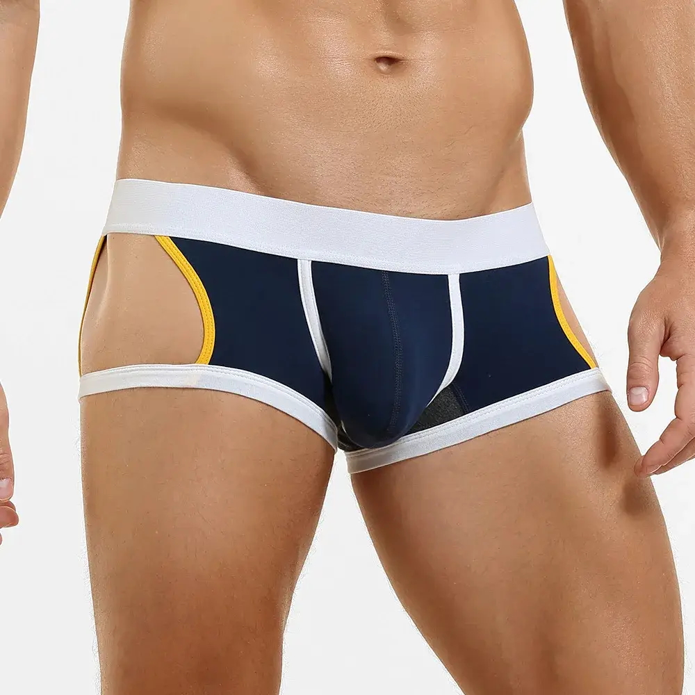 Men's Low-Waist U-Shape Flat Briefs Underwear Trendy Side-Light Design Comfortable Innerwear for Men — image 15