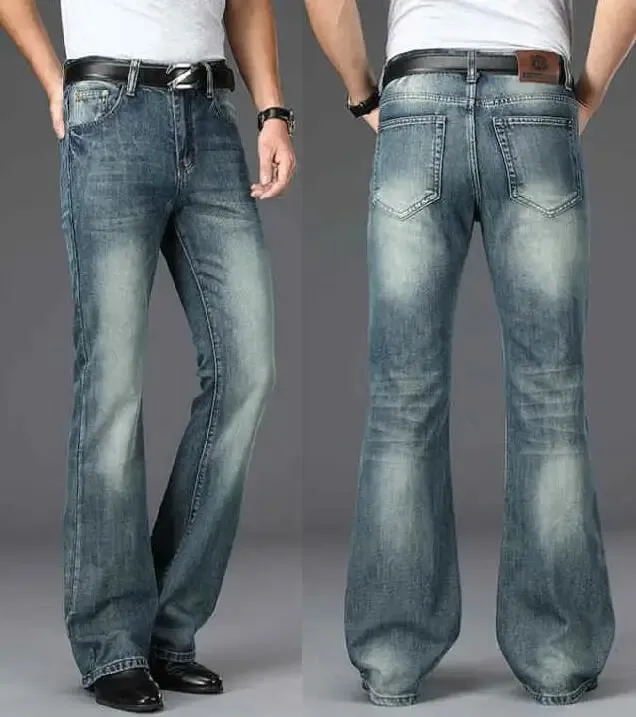 Men's Flared Jeans Loose Men Big-Leg Jeans Men Flared Pants Boot Cut Leg Designer Classic Jeans Multiple Styles Size 28-40 — image 14