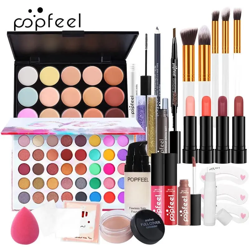 Women's All-In-One Makeup Kit Full Set - Eyebrow Eyeliner Eyeshadow Included Beauty Makeup Sets for Women