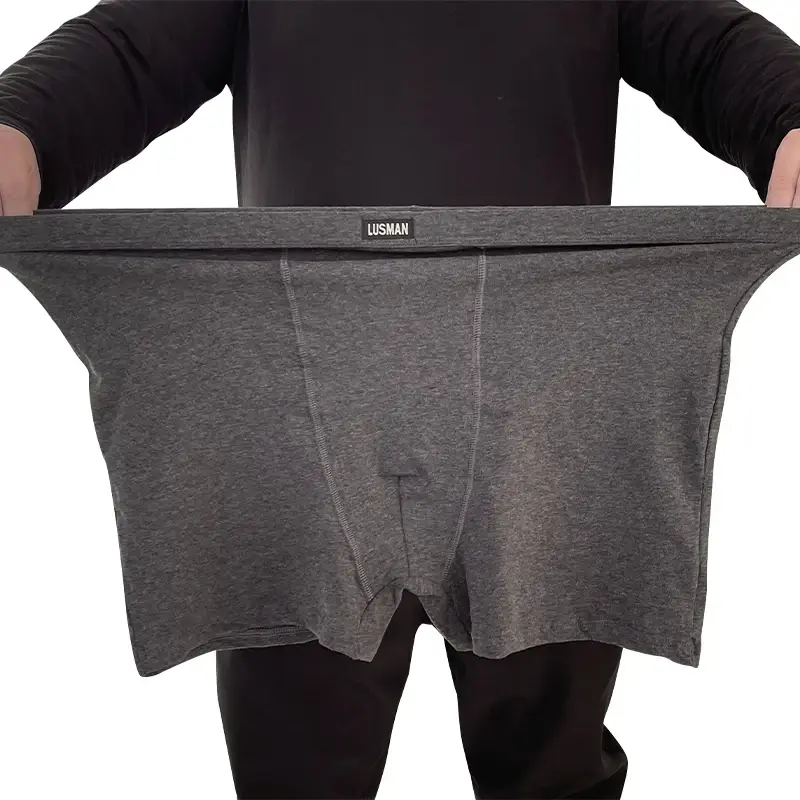 90-200kg boxers masculinos plus size roupa íntima tecido de algodão completo de alta qualidade