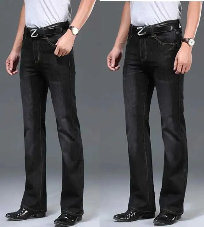 Men's Flared Jeans Loose Men Big-Leg Jeans Men Flared Pants Boot Cut Leg Designer Classic Jeans Multiple Styles Size 28-40 — image 13
