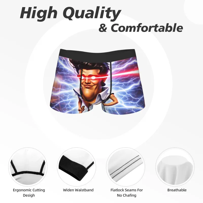 Charlie Kirk Meme Boxer Shorts pochette sous-vêtements haute qualité douane Shorts slips nouveauté hommes culottes grande taille 2XL — image 5